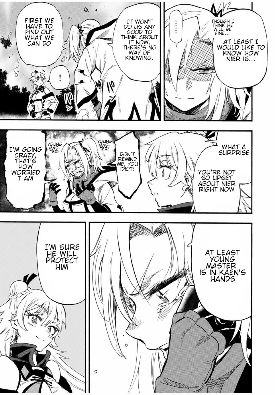 Jigoku no Gouka de Yaka re Tsuzuketa Shounen. Saikyou no Honou Tsukai to Natte Fukkatsu Suru. Chapter 58 page 4 - Chapter 58: Separate paths