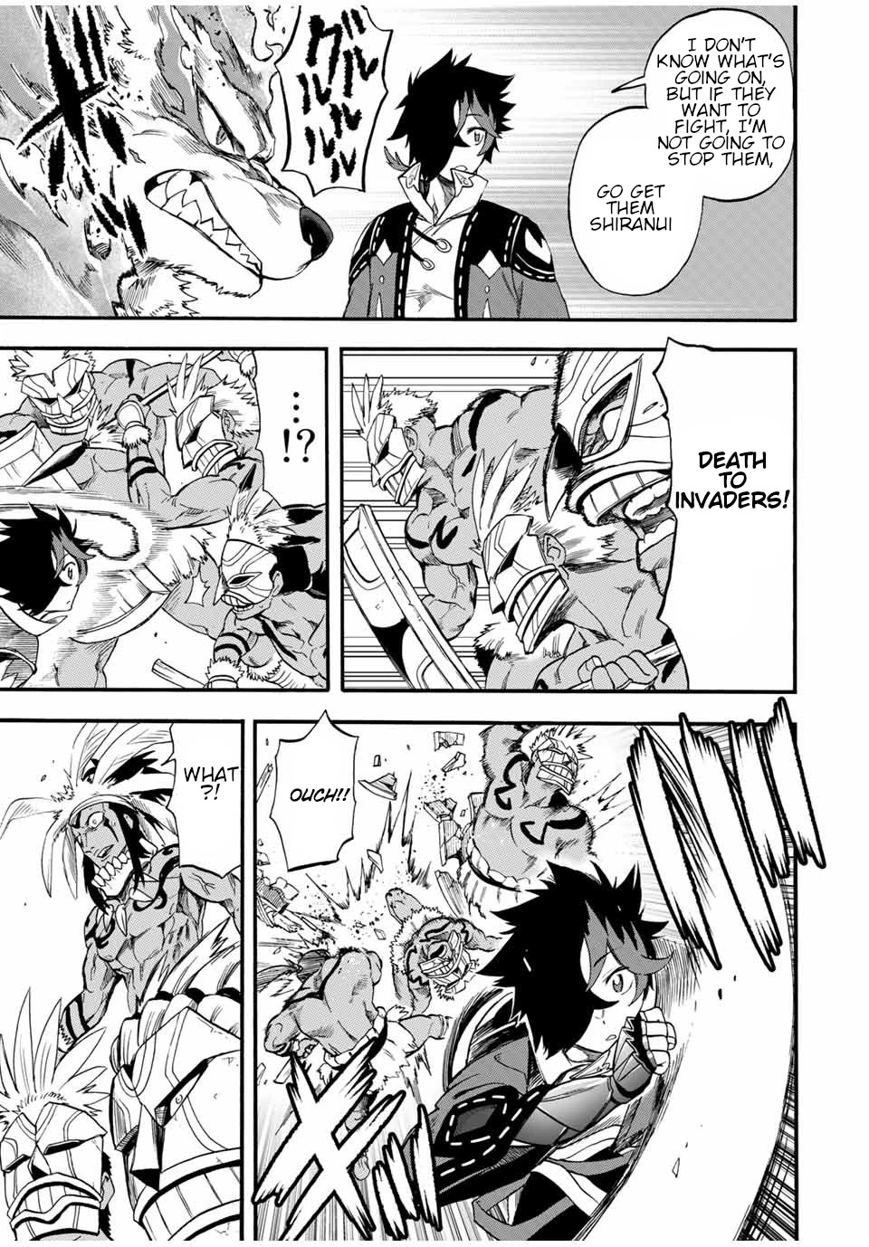 Jigoku no Gouka de Yaka re Tsuzuketa Shounen. Saikyou no Honou Tsukai to Natte Fukkatsu Suru. Chapter 59 page 4 - Chapter 59: Path 1: COMBAT ・ Jalandhara