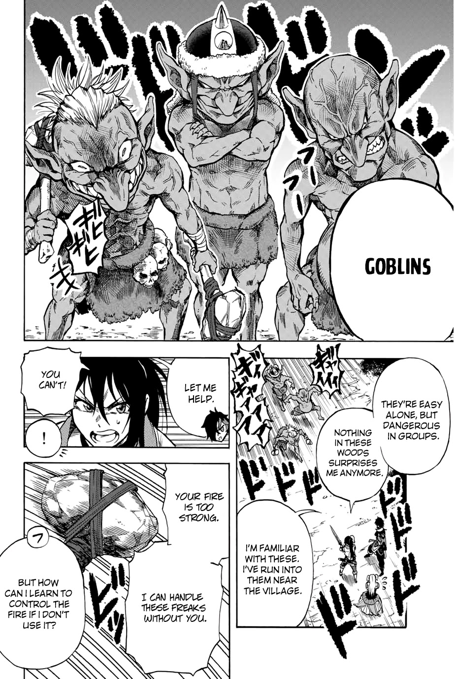Jigoku no Gouka de Yaka re Tsuzuketa Shounen. Saikyou no Honou Tsukai to Natte Fukkatsu Suru. Chapter 6 page 8 - Chapter 6: Fire and Magic