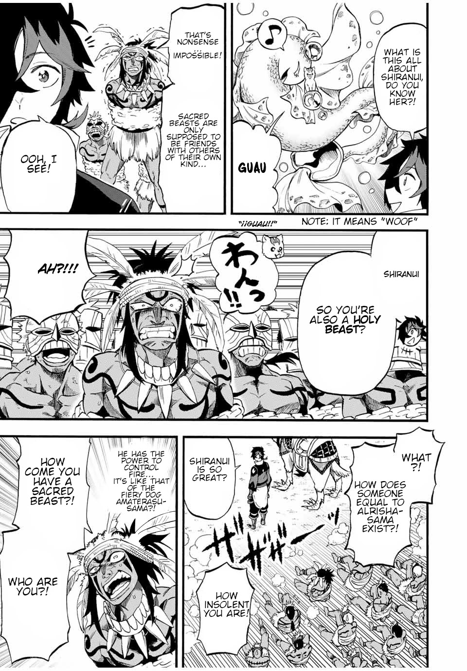 Jigoku no Gouka de Yaka re Tsuzuketa Shounen. Saikyou no Honou Tsukai to Natte Fukkatsu Suru. Chapter 60 page 6 - Chapter 60: Path 1: Sacred Beast • The fish from the spring, Alrisha