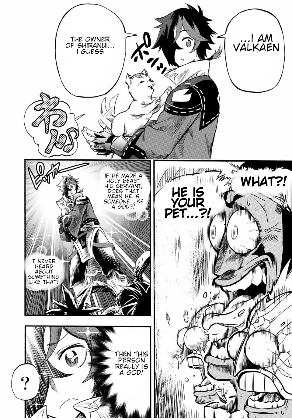 Jigoku no Gouka de Yaka re Tsuzuketa Shounen. Saikyou no Honou Tsukai to Natte Fukkatsu Suru. Chapter 60 page 7 - Chapter 60: Path 1: Sacred Beast • The fish from the spring, Alrisha