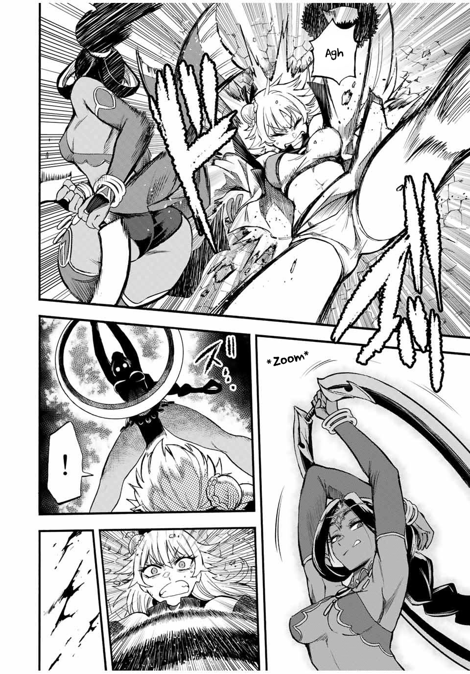 Jigoku no Gouka de Yaka re Tsuzuketa Shounen. Saikyou no Honou Tsukai to Natte Fukkatsu Suru. Chapter 62 page 7 - Chapter 62: Path2: Martula, The one with the circular blade.