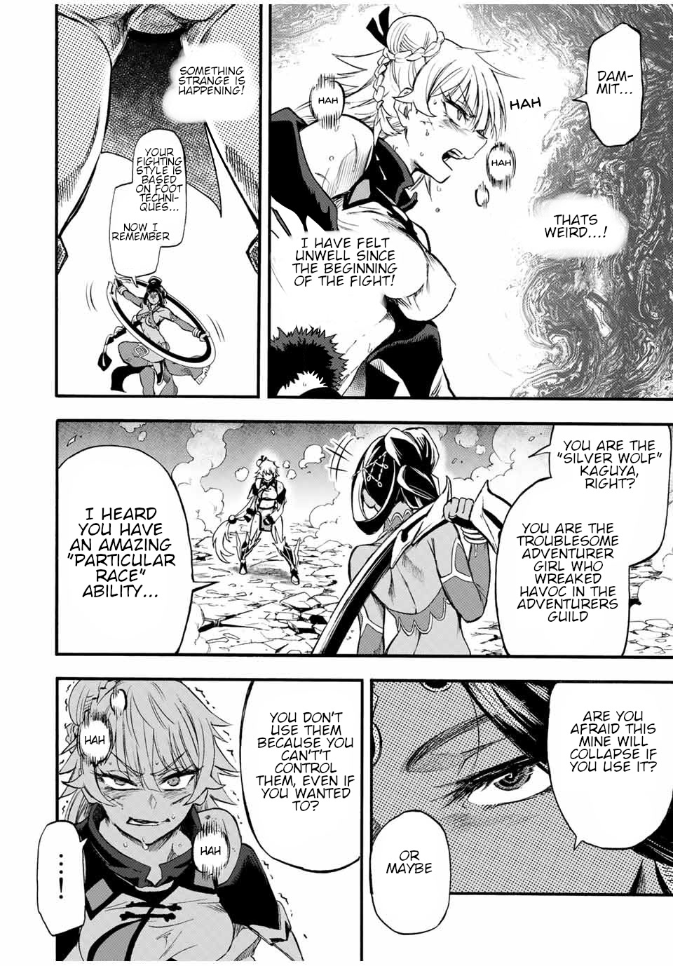 Jigoku no Gouka de Yaka re Tsuzuketa Shounen. Saikyou no Honou Tsukai to Natte Fukkatsu Suru. Chapter 62 page 9 - Chapter 62: Path2: Martula, The one with the circular blade.