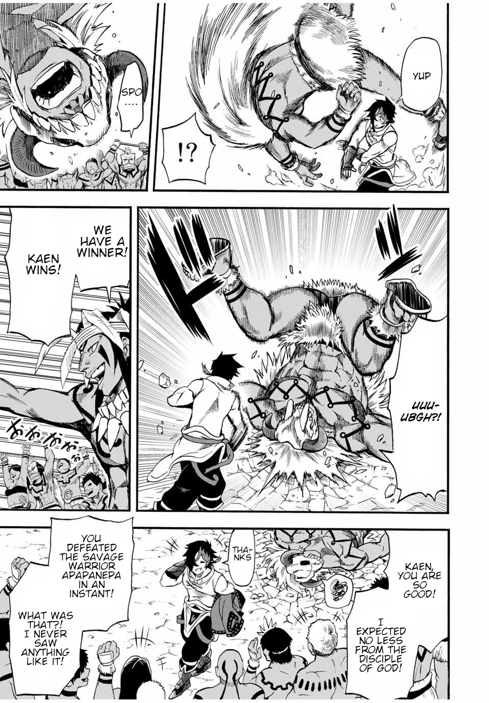 Jigoku no Gouka de Yaka re Tsuzuketa Shounen. Saikyou no Honou Tsukai to Natte Fukkatsu Suru. Chapter 63 page 4 - Chapter 63: Path 1: Apapanepa