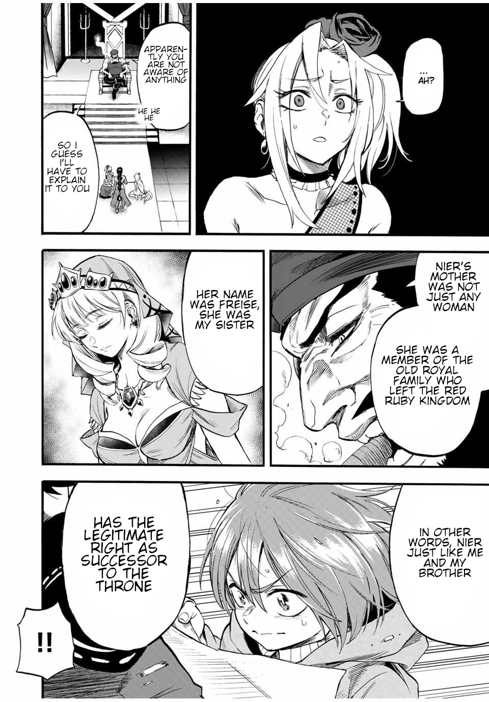 Jigoku no Gouka de Yaka re Tsuzuketa Shounen. Saikyou no Honou Tsukai to Natte Fukkatsu Suru. Chapter 65 page 5 - Chapter 65: The 2nd Prince of the Red Ruby kingdom, Kagaribi