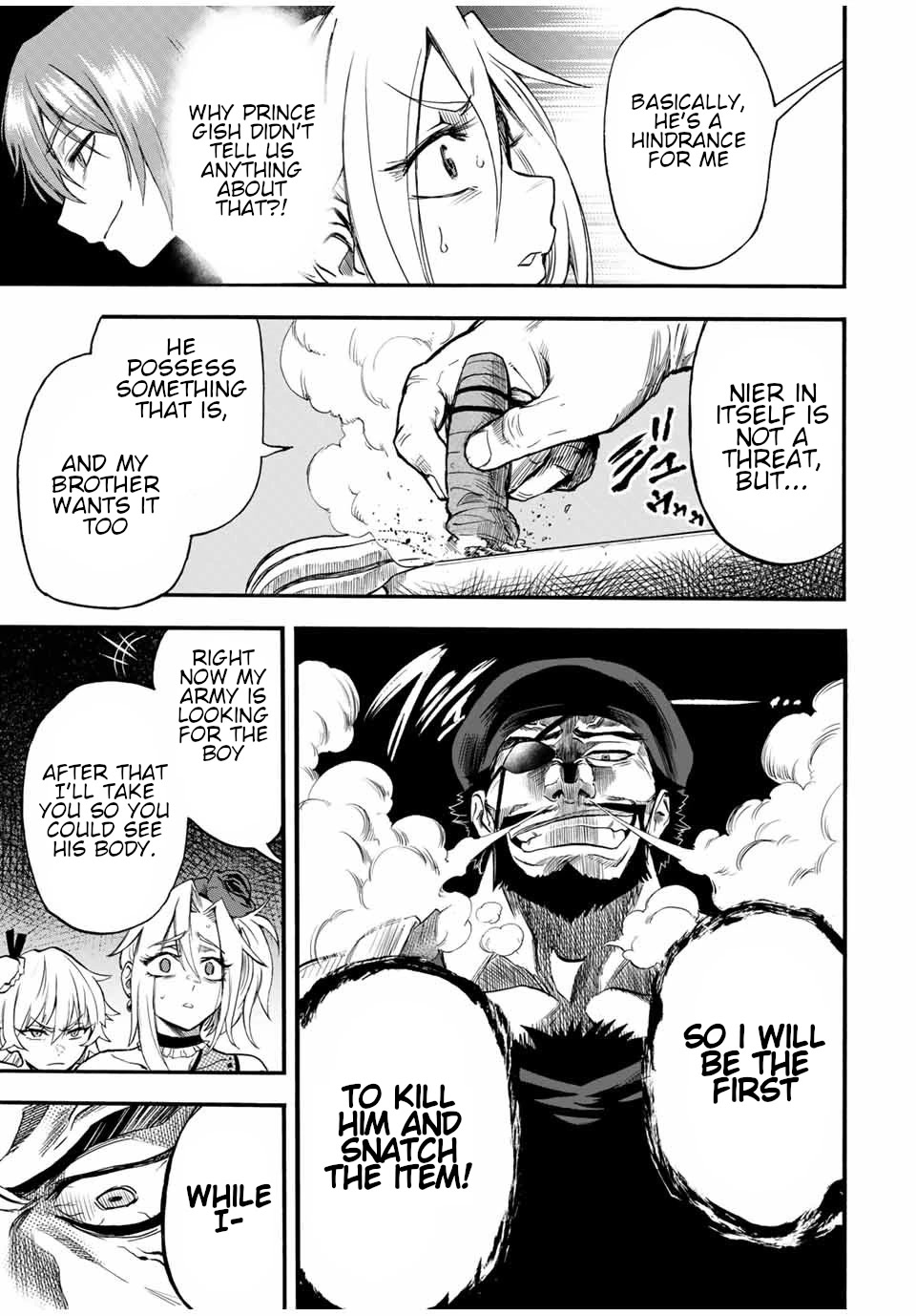 Jigoku no Gouka de Yaka re Tsuzuketa Shounen. Saikyou no Honou Tsukai to Natte Fukkatsu Suru. Chapter 65 page 6 - Chapter 65: The 2nd Prince of the Red Ruby kingdom, Kagaribi
