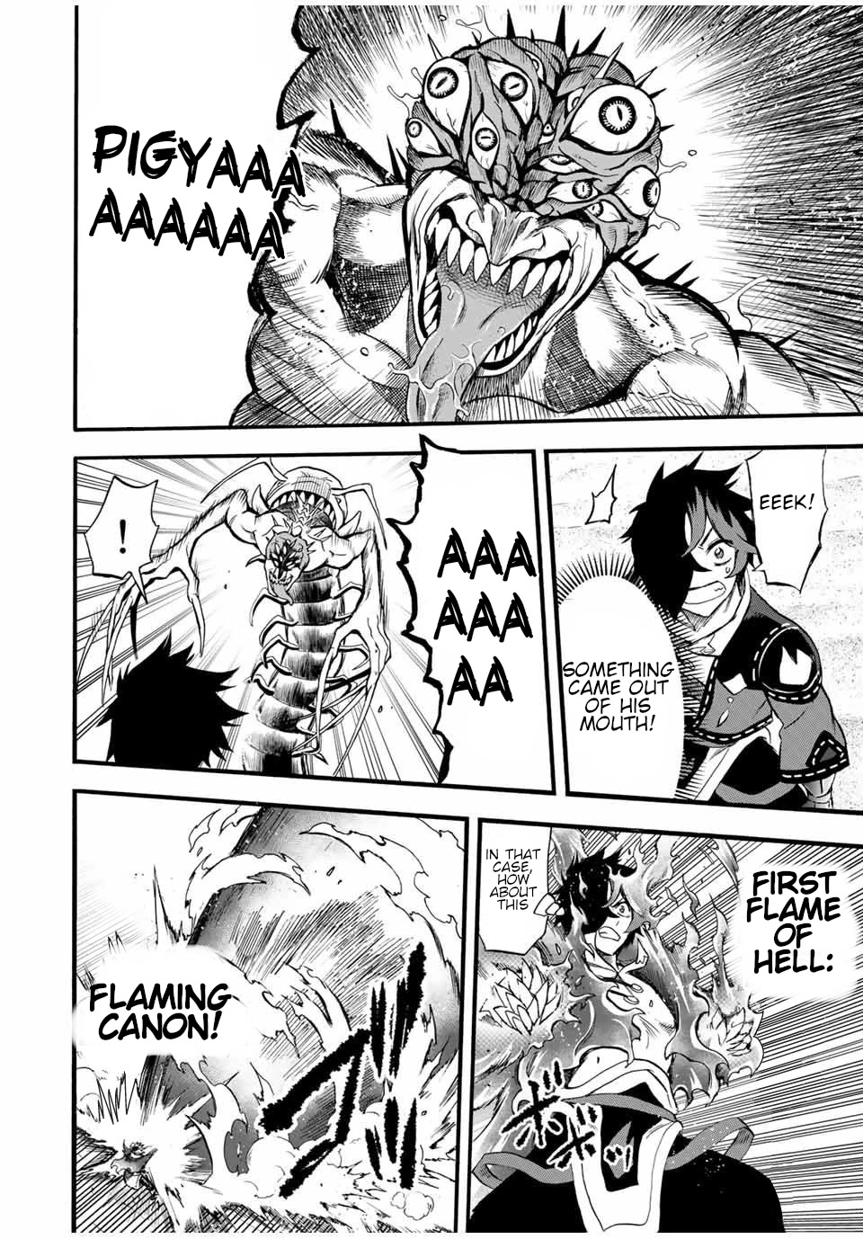 Jigoku no Gouka de Yaka re Tsuzuketa Shounen. Saikyou no Honou Tsukai to Natte Fukkatsu Suru. Chapter 66 page 9 - Chapter 66: Strange aura.