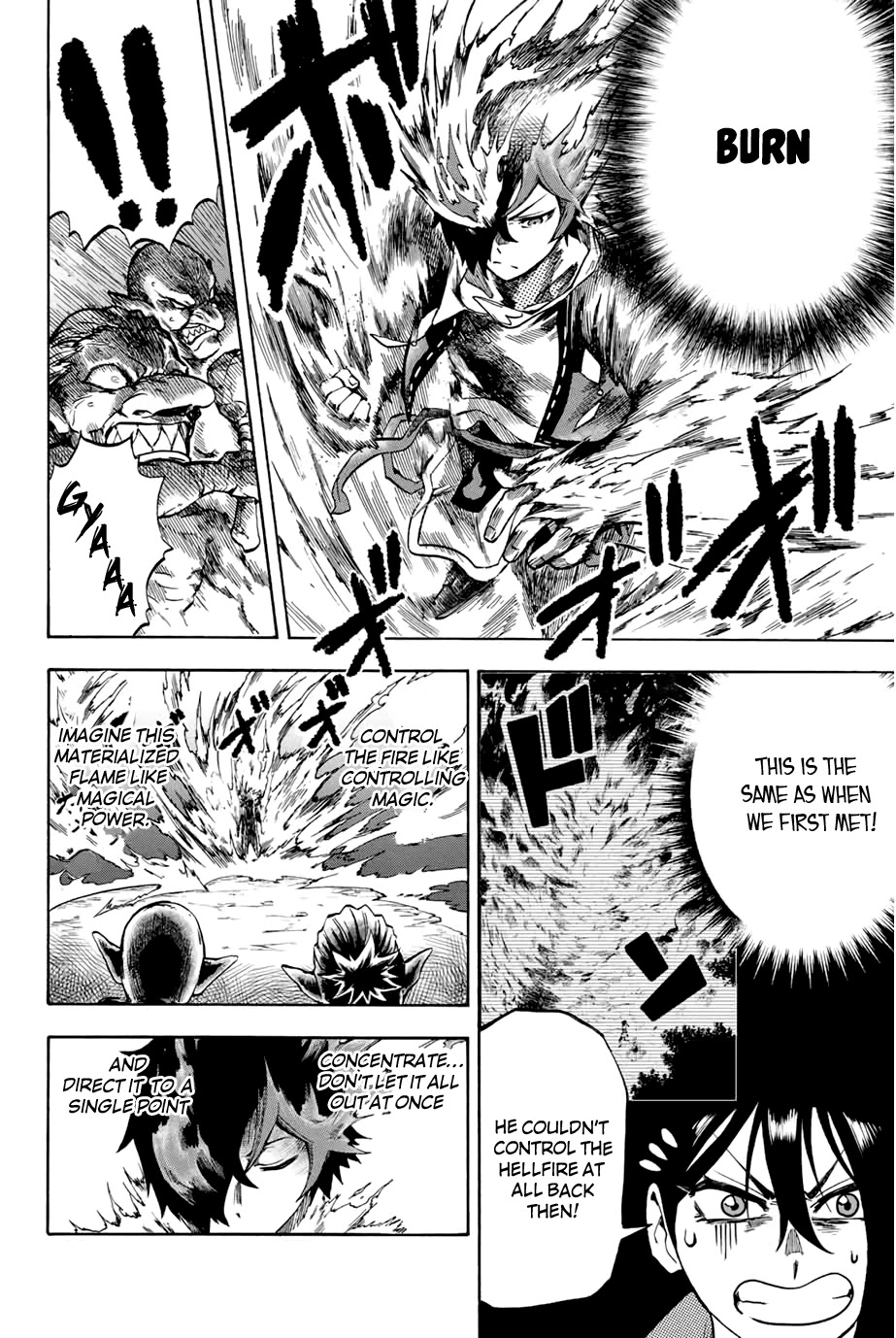 Jigoku no Gouka de Yaka re Tsuzuketa Shounen. Saikyou no Honou Tsukai to Natte Fukkatsu Suru. Chapter 7 page 2 - Chapter 7