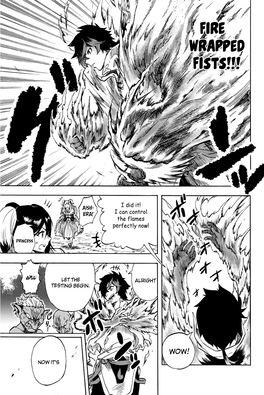 Jigoku no Gouka de Yaka re Tsuzuketa Shounen. Saikyou no Honou Tsukai to Natte Fukkatsu Suru. Chapter 7 page 3 - Chapter 7