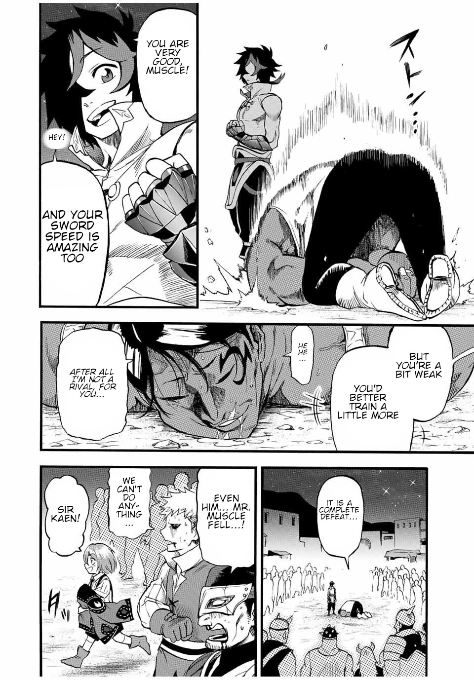 Jigoku no Gouka de Yaka re Tsuzuketa Shounen. Saikyou no Honou Tsukai to Natte Fukkatsu Suru. Chapter 73 page 11 - Chapter 73: "The Desert Stinger" Muscle