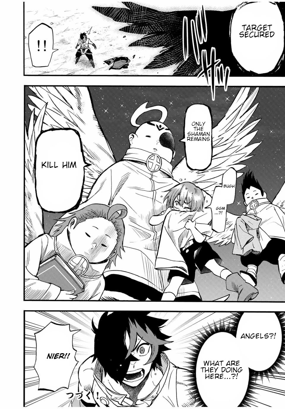Jigoku no Gouka de Yaka re Tsuzuketa Shounen. Saikyou no Honou Tsukai to Natte Fukkatsu Suru. Chapter 73 page 13 - Chapter 73: "The Desert Stinger" Muscle