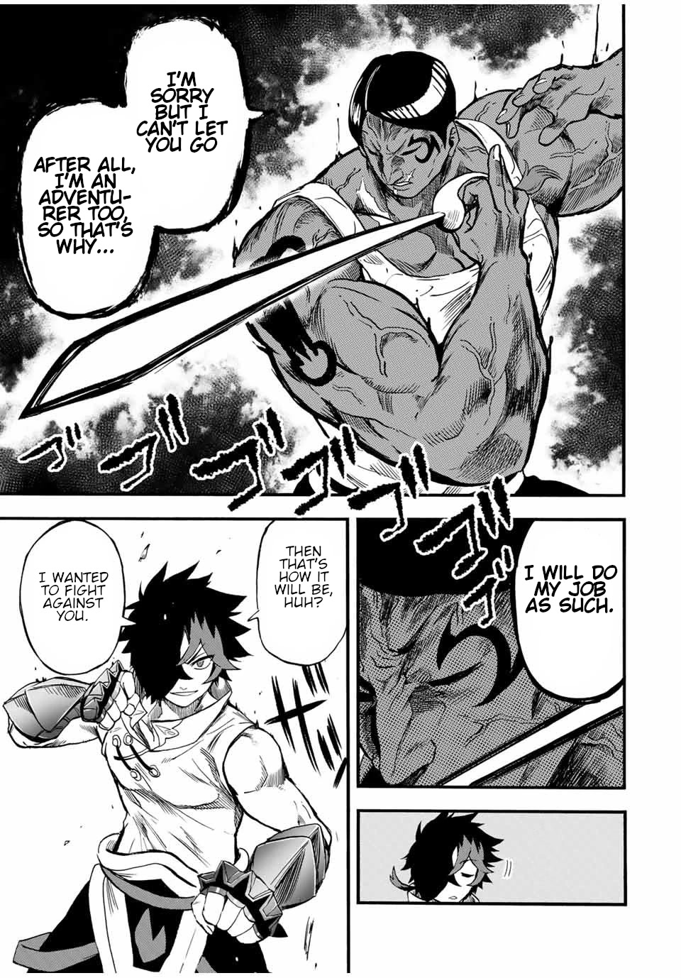 Jigoku no Gouka de Yaka re Tsuzuketa Shounen. Saikyou no Honou Tsukai to Natte Fukkatsu Suru. Chapter 73 page 4 - Chapter 73: "The Desert Stinger" Muscle