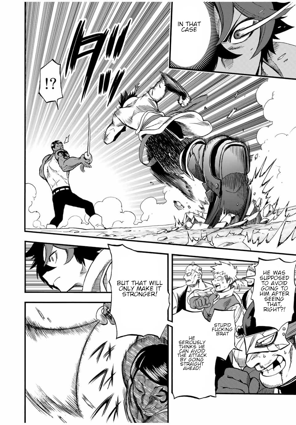 Jigoku no Gouka de Yaka re Tsuzuketa Shounen. Saikyou no Honou Tsukai to Natte Fukkatsu Suru. Chapter 73 page 7 - Chapter 73: "The Desert Stinger" Muscle