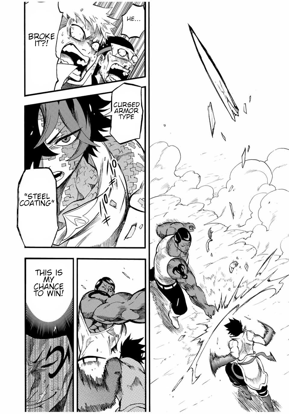 Jigoku no Gouka de Yaka re Tsuzuketa Shounen. Saikyou no Honou Tsukai to Natte Fukkatsu Suru. Chapter 73 page 9 - Chapter 73: "The Desert Stinger" Muscle