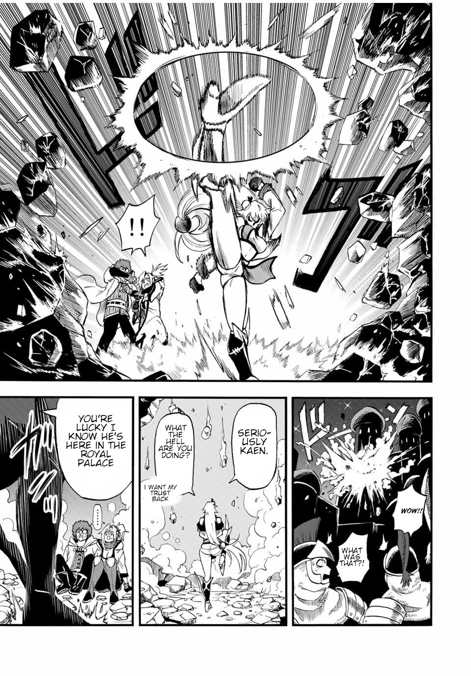 Jigoku no Gouka de Yaka re Tsuzuketa Shounen. Saikyou no Honou Tsukai to Natte Fukkatsu Suru. Chapter 74 page 12 - Chapter 74: The origin of the conflict.