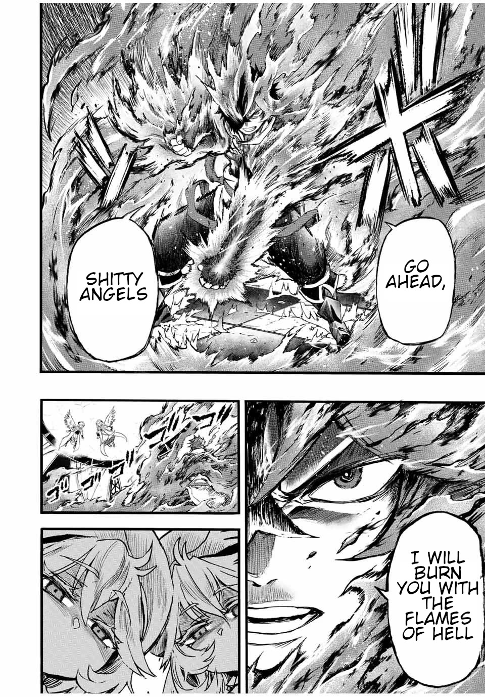 Jigoku no Gouka de Yaka re Tsuzuketa Shounen. Saikyou no Honou Tsukai to Natte Fukkatsu Suru. Chapter 79 page 7 - Chapter 79: The Strongest Shaman of All.
