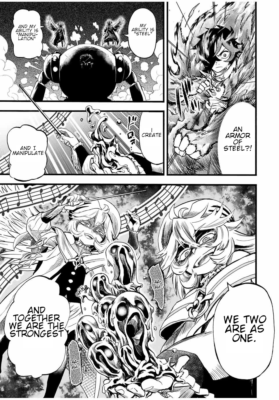 Jigoku no Gouka de Yaka re Tsuzuketa Shounen. Saikyou no Honou Tsukai to Natte Fukkatsu Suru. Chapter 80 page 12 - Chapter 80: The Waltz of the Twin Angels.