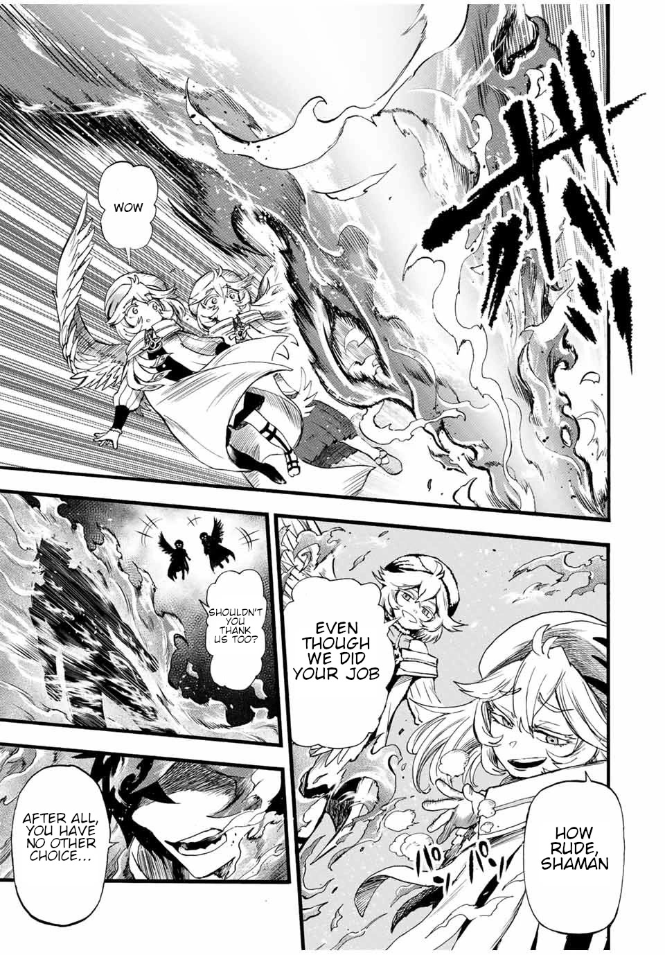 Jigoku no Gouka de Yaka re Tsuzuketa Shounen. Saikyou no Honou Tsukai to Natte Fukkatsu Suru. Chapter 81 page 12 - Chapter 81: Twelve Apostles of the Church of the Holy Angels, "Steel" Sandalphon and "Manipulation" Metatron Part 1