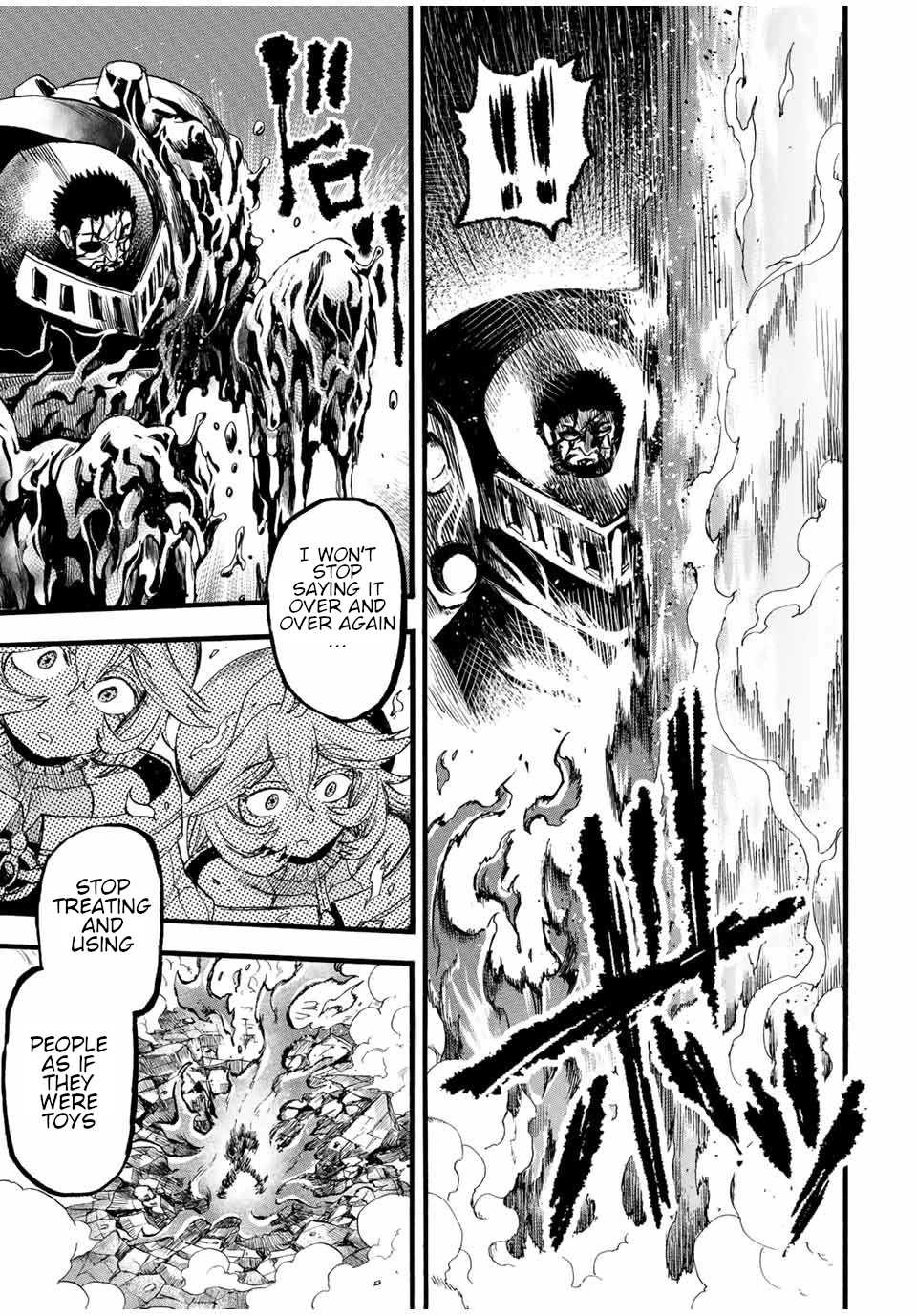 Jigoku no Gouka de Yaka re Tsuzuketa Shounen. Saikyou no Honou Tsukai to Natte Fukkatsu Suru. Chapter 81 page 4 - Chapter 81: Twelve Apostles of the Church of the Holy Angels, "Steel" Sandalphon and "Manipulation" Metatron Part 1