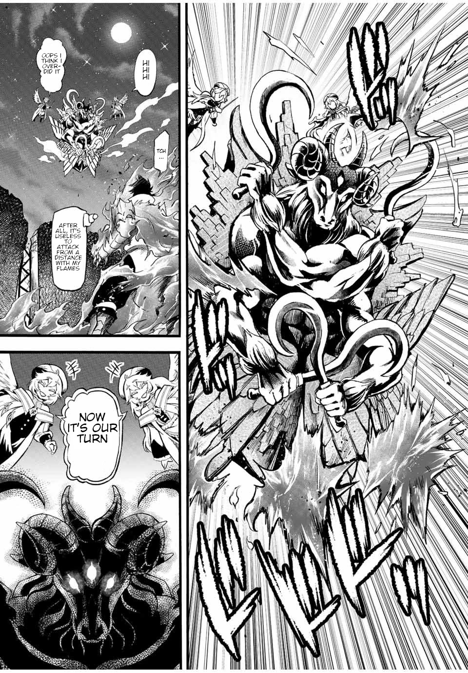 Jigoku no Gouka de Yaka re Tsuzuketa Shounen. Saikyou no Honou Tsukai to Natte Fukkatsu Suru. Chapter 82 page 4 - Chapter 82: Twelve Apostles of the Church of the Holy Angels, "Steel" Sandalphon and "Manipulation" Metatron Part 2