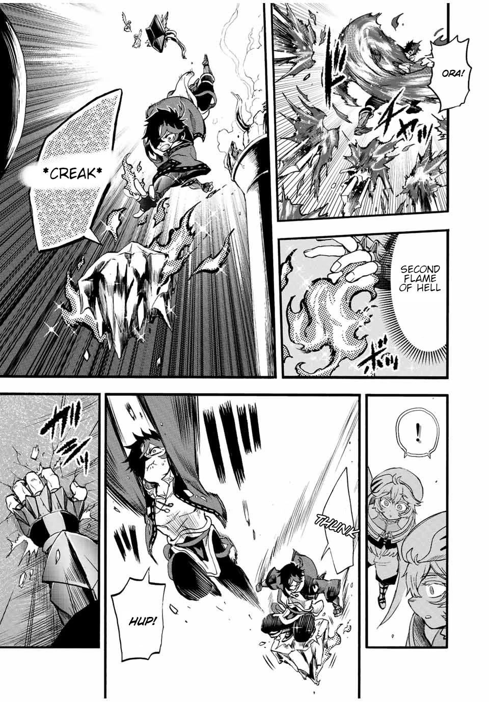 Jigoku no Gouka de Yaka re Tsuzuketa Shounen. Saikyou no Honou Tsukai to Natte Fukkatsu Suru. Chapter 82 page 8 - Chapter 82: Twelve Apostles of the Church of the Holy Angels, "Steel" Sandalphon and "Manipulation" Metatron Part 2