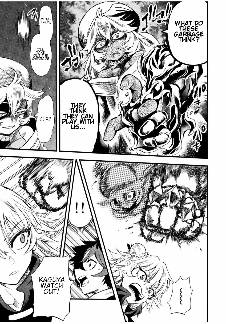 Jigoku no Gouka de Yaka re Tsuzuketa Shounen. Saikyou no Honou Tsukai to Natte Fukkatsu Suru. Chapter 83 page 4 - Chapter 83: Twelve Apostles of the Church of the Holy Angels, "Steel" Sandalphon and "Manipulation" Metatron Part 3