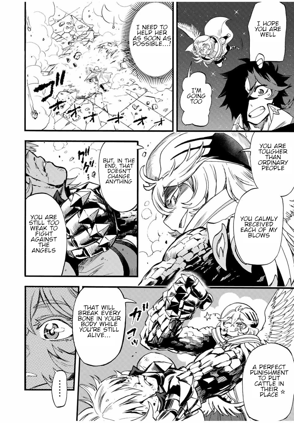 Jigoku no Gouka de Yaka re Tsuzuketa Shounen. Saikyou no Honou Tsukai to Natte Fukkatsu Suru. Chapter 83 page 7 - Chapter 83: Twelve Apostles of the Church of the Holy Angels, "Steel" Sandalphon and "Manipulation" Metatron Part 3