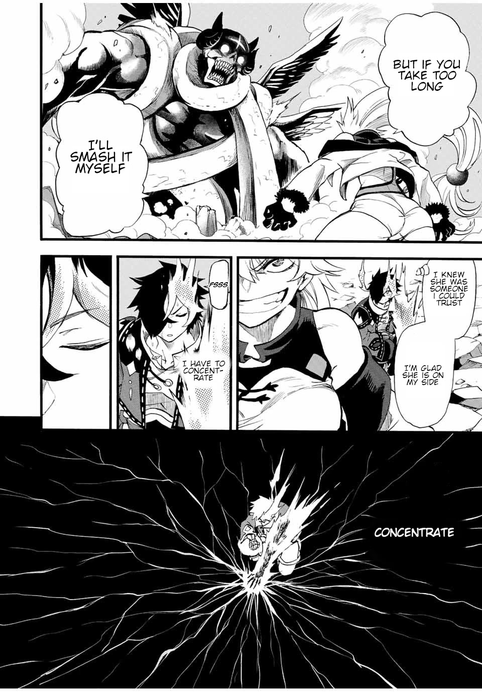 Jigoku no Gouka de Yaka re Tsuzuketa Shounen. Saikyou no Honou Tsukai to Natte Fukkatsu Suru. Chapter 87 page 7 - Chapter 87: The Steel Manipulator Angel, Juggernaut Part 2