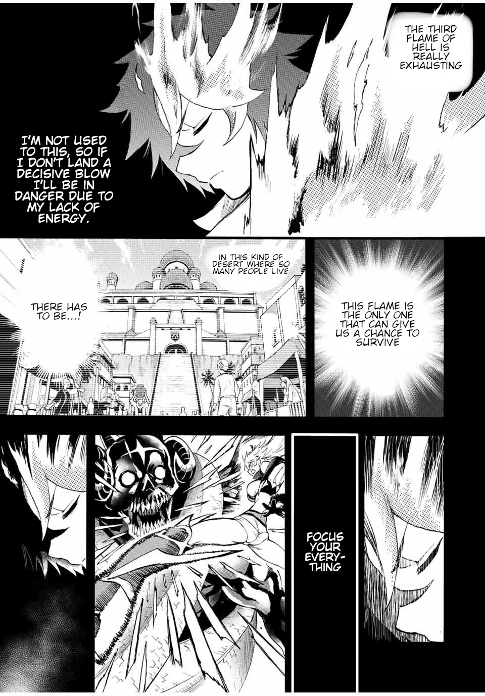 Jigoku no Gouka de Yaka re Tsuzuketa Shounen. Saikyou no Honou Tsukai to Natte Fukkatsu Suru. Chapter 87 page 8 - Chapter 87: The Steel Manipulator Angel, Juggernaut Part 2