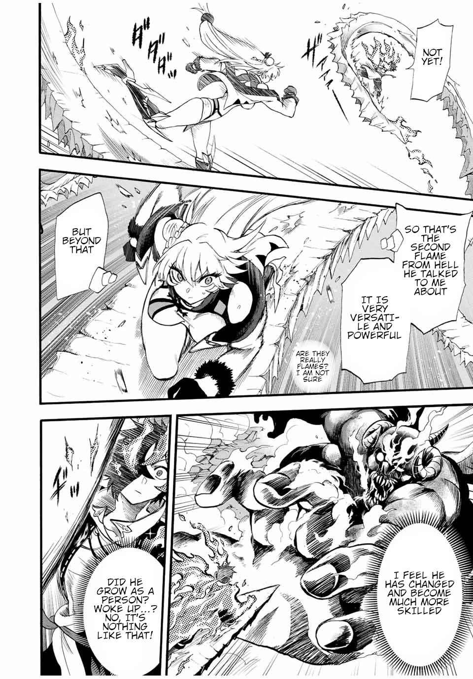 Jigoku no Gouka de Yaka re Tsuzuketa Shounen. Saikyou no Honou Tsukai to Natte Fukkatsu Suru. Chapter 88 page 9 - Chapter 88: The Steel Manipulator Angel, Juggernaut Part 3