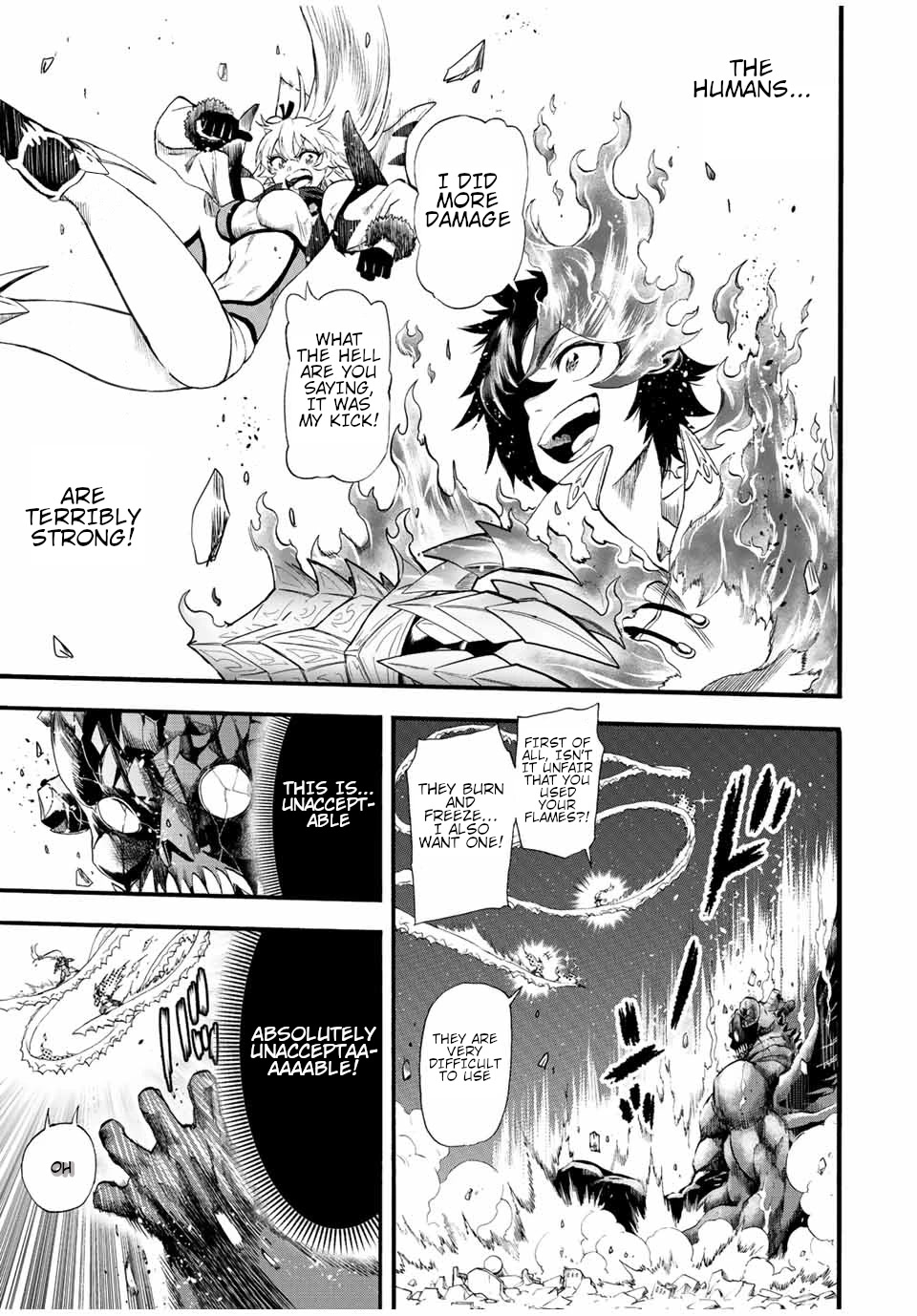Jigoku no Gouka de Yaka re Tsuzuketa Shounen. Saikyou no Honou Tsukai to Natte Fukkatsu Suru. Chapter 89 page 4 - Chapter 89: The Steel Manipulator Angel, Juggernaut Part 4