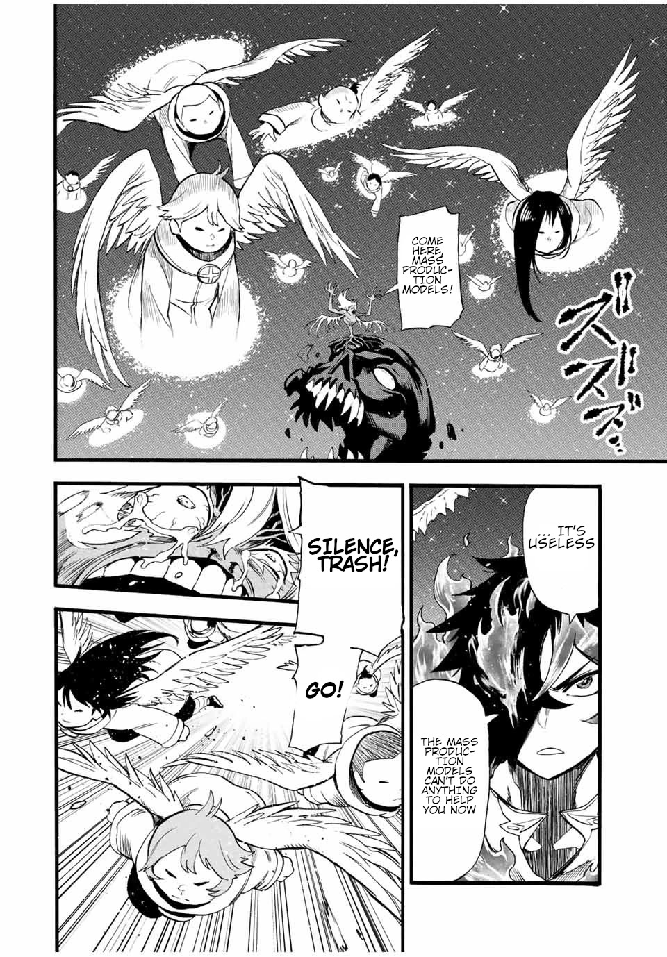 Jigoku no Gouka de Yaka re Tsuzuketa Shounen. Saikyou no Honou Tsukai to Natte Fukkatsu Suru. Chapter 89 page 9 - Chapter 89: The Steel Manipulator Angel, Juggernaut Part 4