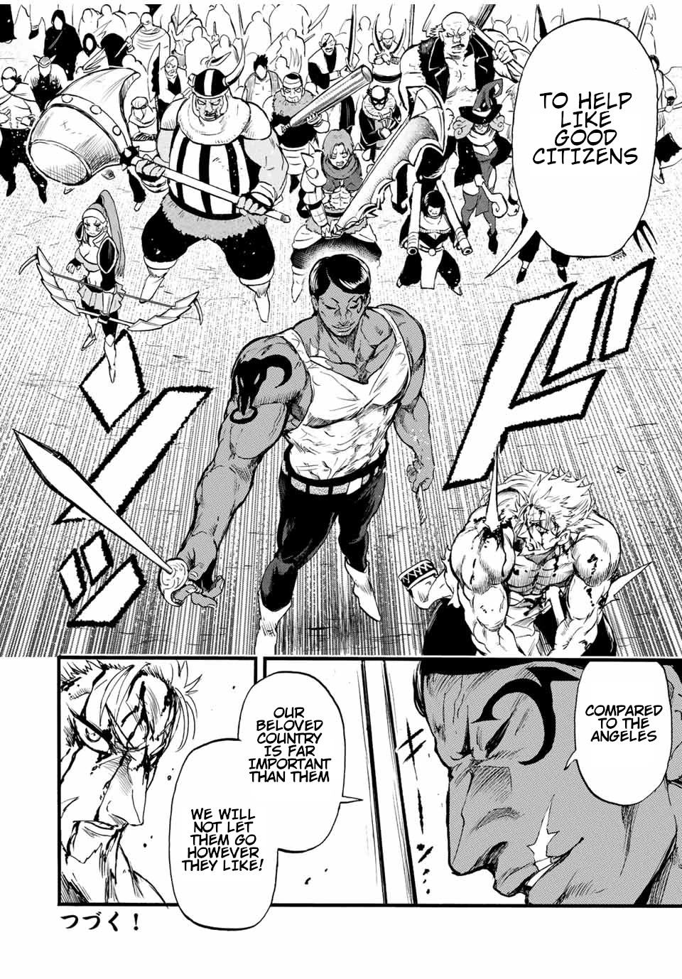 Jigoku no Gouka de Yaka re Tsuzuketa Shounen. Saikyou no Honou Tsukai to Natte Fukkatsu Suru. Chapter 90 page 13 - Chapter 90: The Steel Manipulator Angel, Juggernaut Part 5