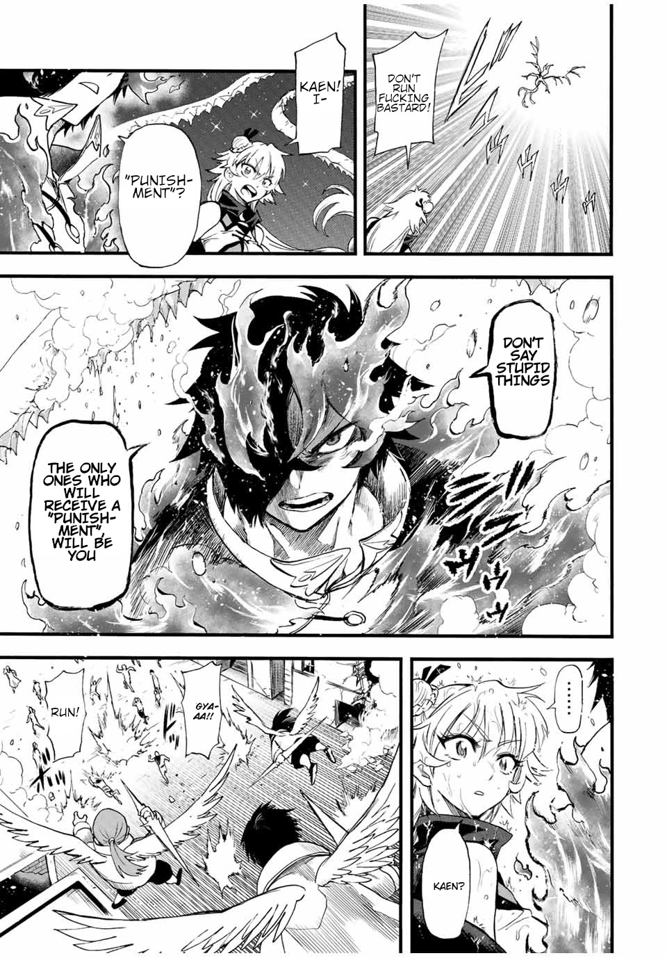 Jigoku no Gouka de Yaka re Tsuzuketa Shounen. Saikyou no Honou Tsukai to Natte Fukkatsu Suru. Chapter 90 page 4 - Chapter 90: The Steel Manipulator Angel, Juggernaut Part 5