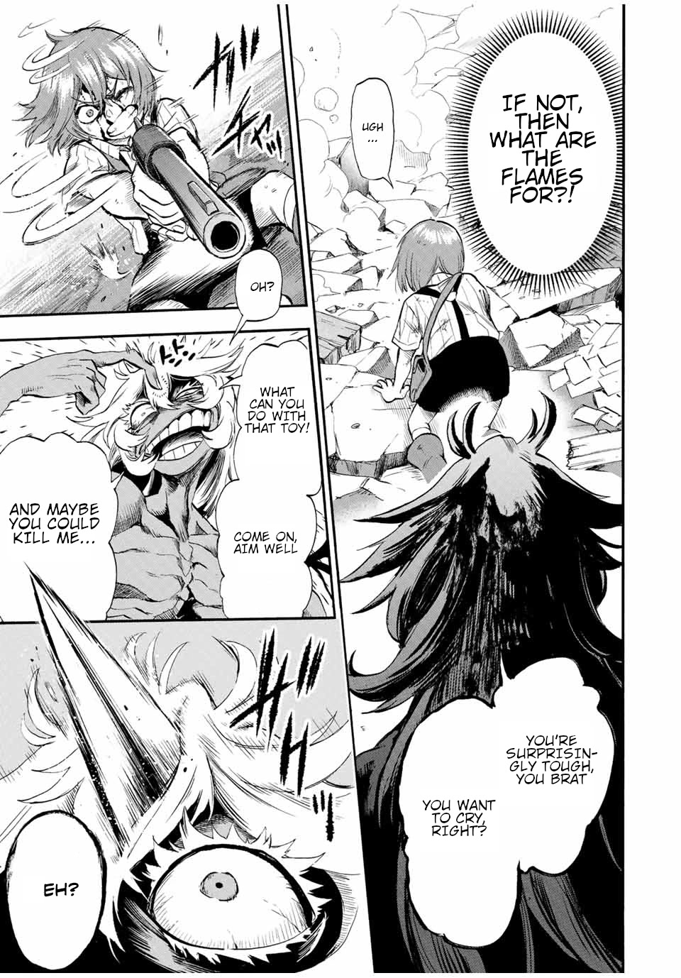 Jigoku no Gouka de Yaka re Tsuzuketa Shounen. Saikyou no Honou Tsukai to Natte Fukkatsu Suru. Chapter 92 page 12 - Chapter 92: The Steel Manipulator Angel, Juggernaut Part 7