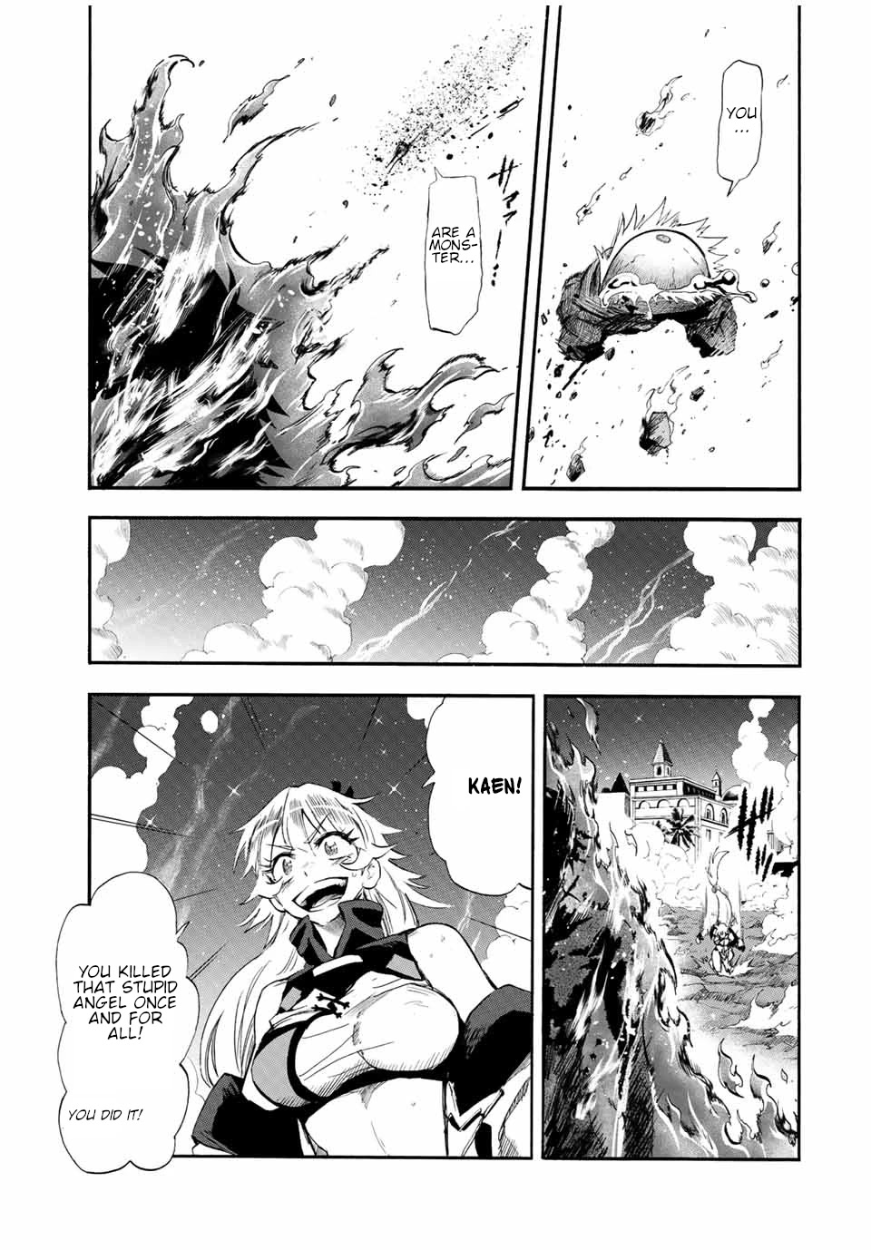 Jigoku no Gouka de Yaka re Tsuzuketa Shounen. Saikyou no Honou Tsukai to Natte Fukkatsu Suru. Chapter 94 page 11 - Chapter 94: The Steel Manipulator Angel, Juggernaut Part 9
