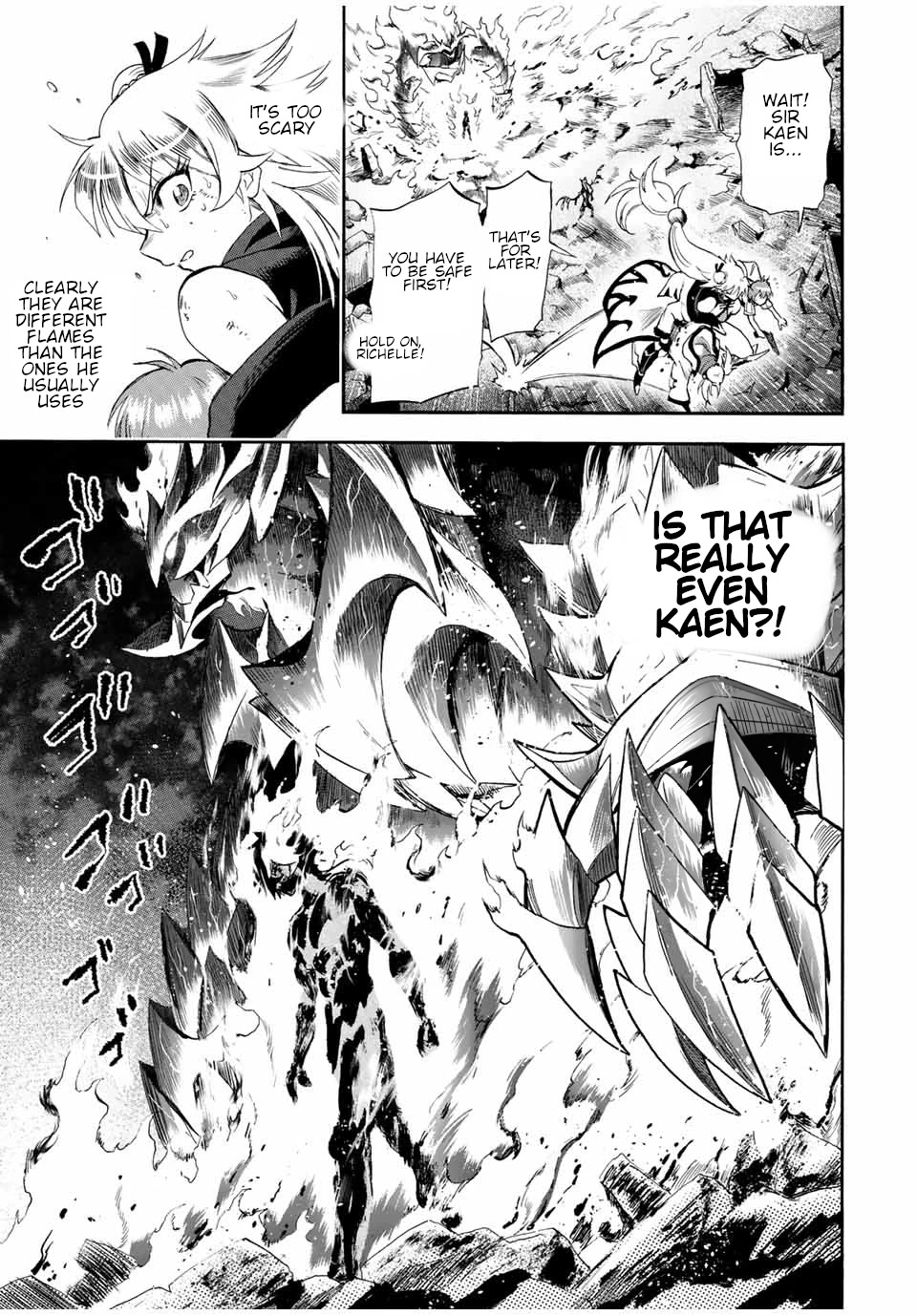 Jigoku no Gouka de Yaka re Tsuzuketa Shounen. Saikyou no Honou Tsukai to Natte Fukkatsu Suru. Chapter 94 page 4 - Chapter 94: The Steel Manipulator Angel, Juggernaut Part 9