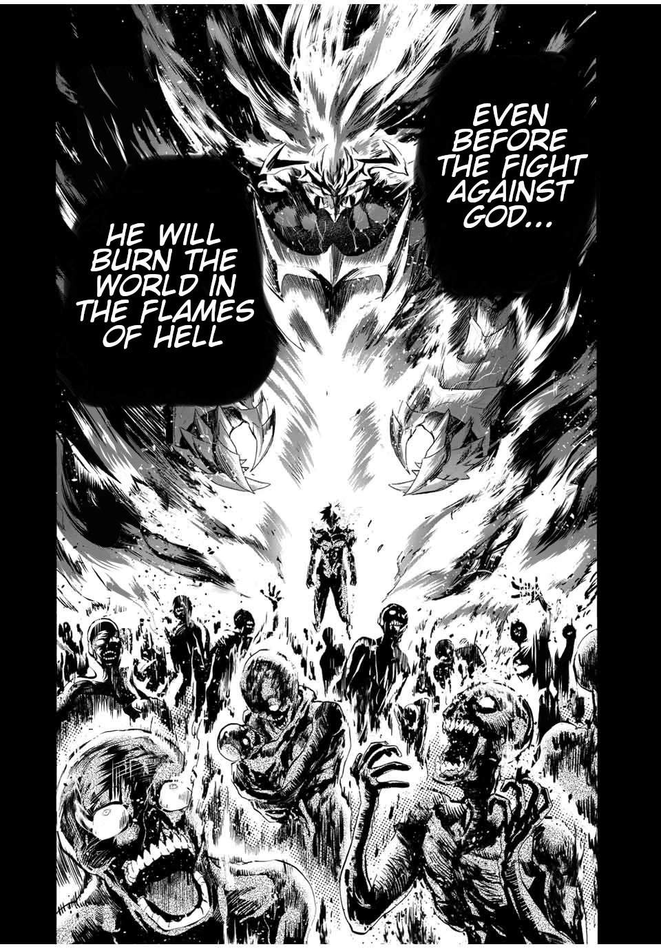 Jigoku no Gouka de Yaka re Tsuzuketa Shounen. Saikyou no Honou Tsukai to Natte Fukkatsu Suru. Chapter 95 page 7 - Chapter 95: Inside the abyss.