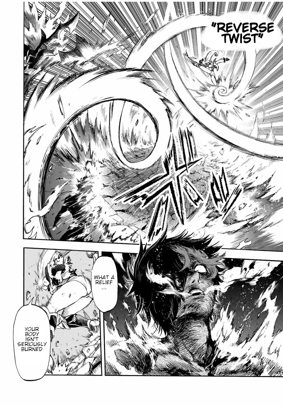 Jigoku no Gouka de Yaka re Tsuzuketa Shounen. Saikyou no Honou Tsukai to Natte Fukkatsu Suru. Chapter 95 page 9 - Chapter 95: Inside the abyss.