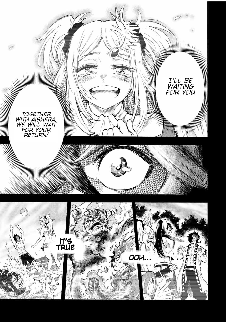 Jigoku no Gouka de Yaka re Tsuzuketa Shounen. Saikyou no Honou Tsukai to Natte Fukkatsu Suru. Chapter 97 page 12 - Chapter 97: A talk with the Master