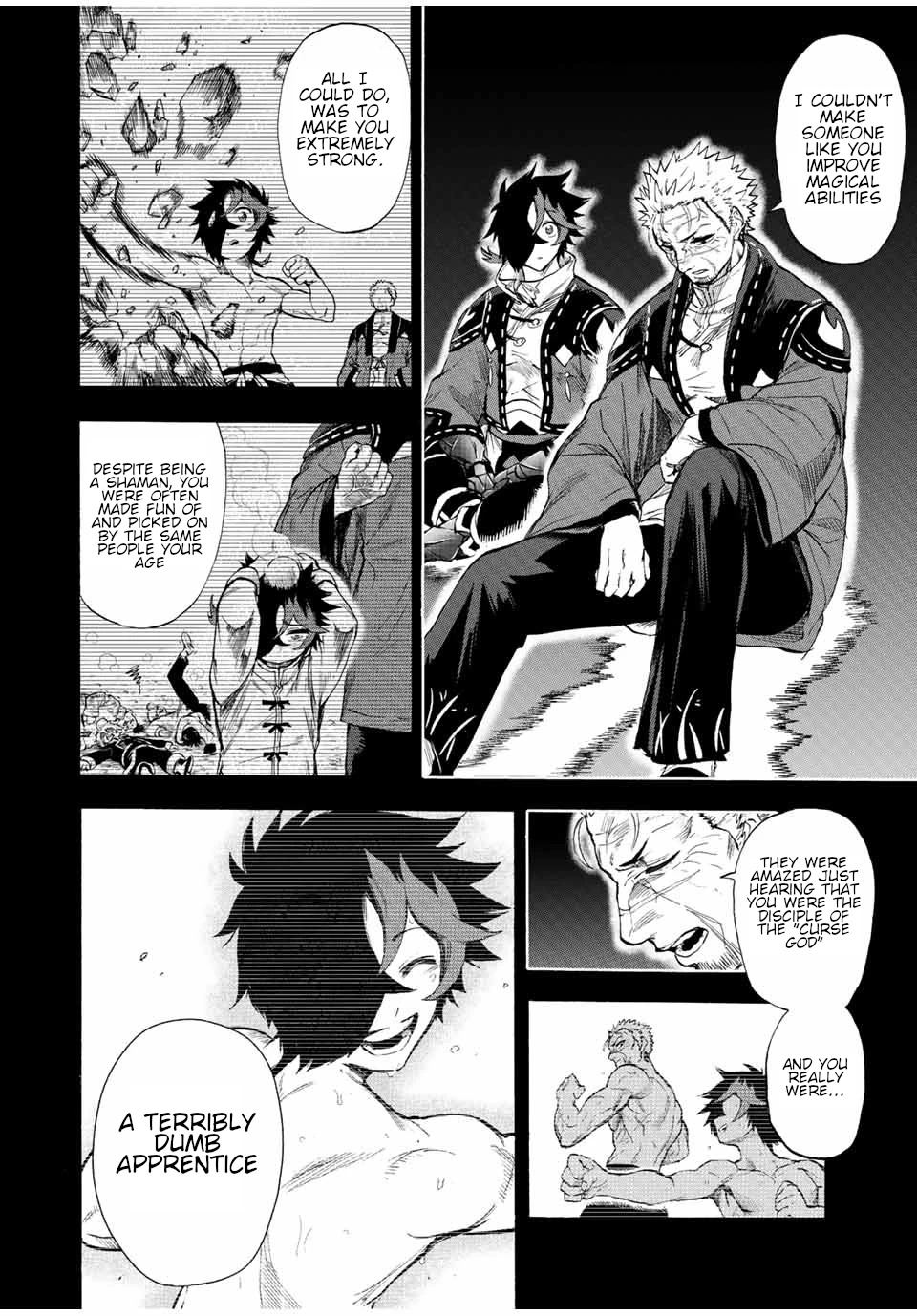 Jigoku no Gouka de Yaka re Tsuzuketa Shounen. Saikyou no Honou Tsukai to Natte Fukkatsu Suru. Chapter 97 page 3 - Chapter 97: A talk with the Master