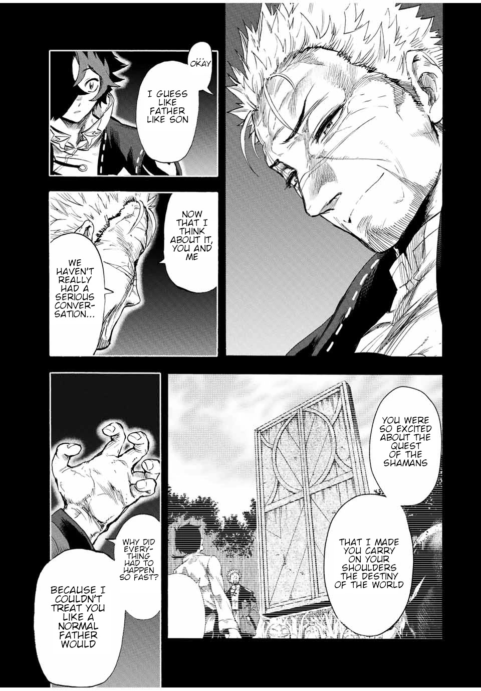 Jigoku no Gouka de Yaka re Tsuzuketa Shounen. Saikyou no Honou Tsukai to Natte Fukkatsu Suru. Chapter 97 page 4 - Chapter 97: A talk with the Master