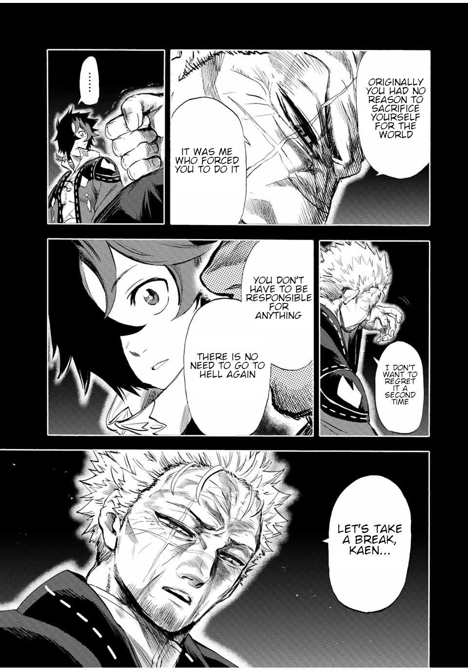 Jigoku no Gouka de Yaka re Tsuzuketa Shounen. Saikyou no Honou Tsukai to Natte Fukkatsu Suru. Chapter 97 page 6 - Chapter 97: A talk with the Master