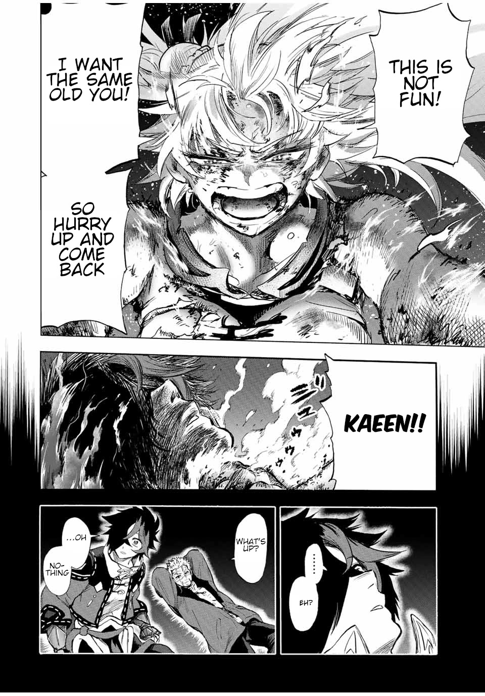 Jigoku no Gouka de Yaka re Tsuzuketa Shounen. Saikyou no Honou Tsukai to Natte Fukkatsu Suru. Chapter 97 page 9 - Chapter 97: A talk with the Master