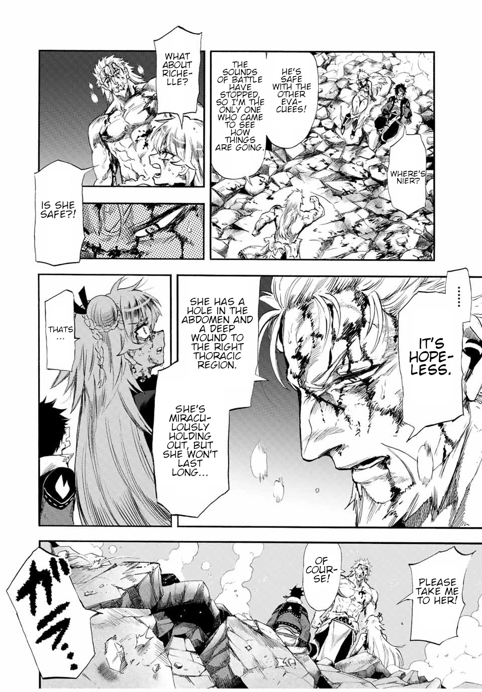 Jigoku no Gouka de Yaka re Tsuzuketa Shounen. Saikyou no Honou Tsukai to Natte Fukkatsu Suru. Chapter 99 page 3 - Chapter 99: Last moment