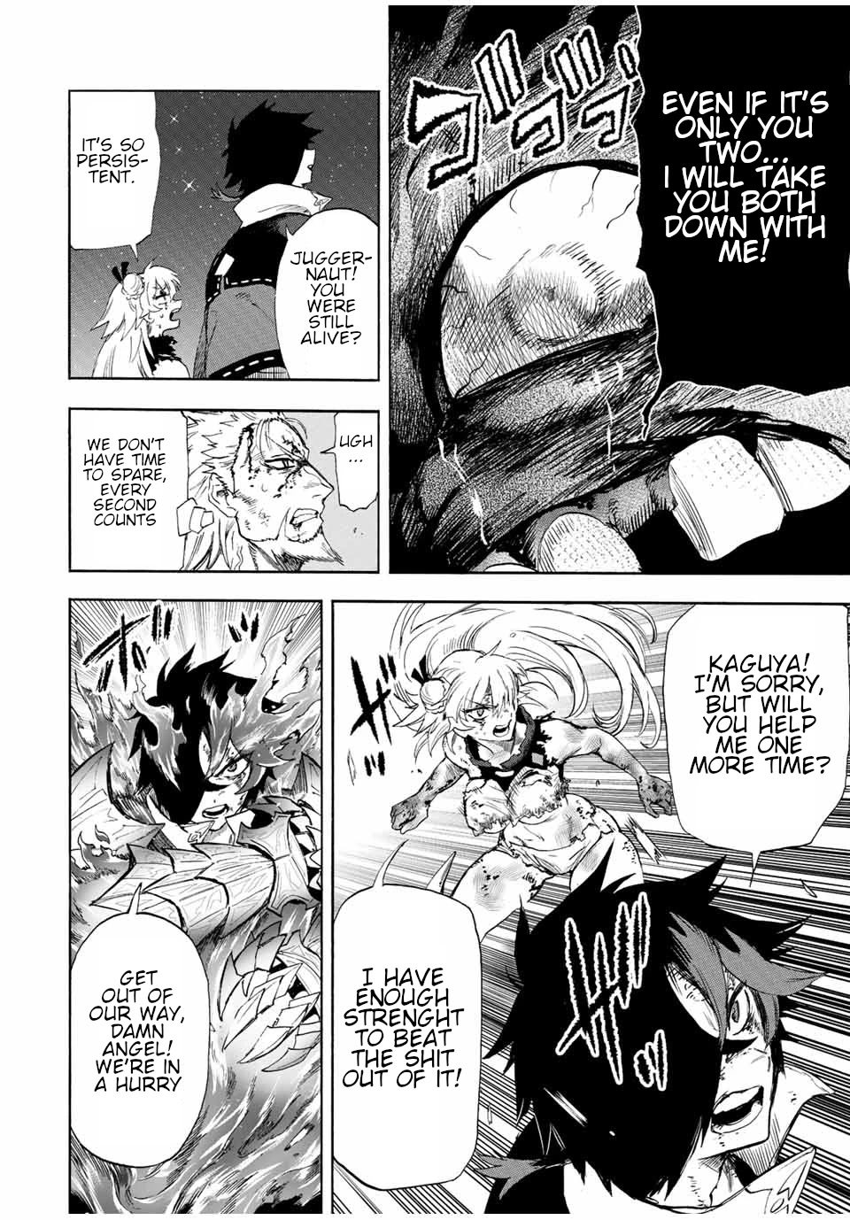 Jigoku no Gouka de Yaka re Tsuzuketa Shounen. Saikyou no Honou Tsukai to Natte Fukkatsu Suru. Chapter 99 page 5 - Chapter 99: Last moment