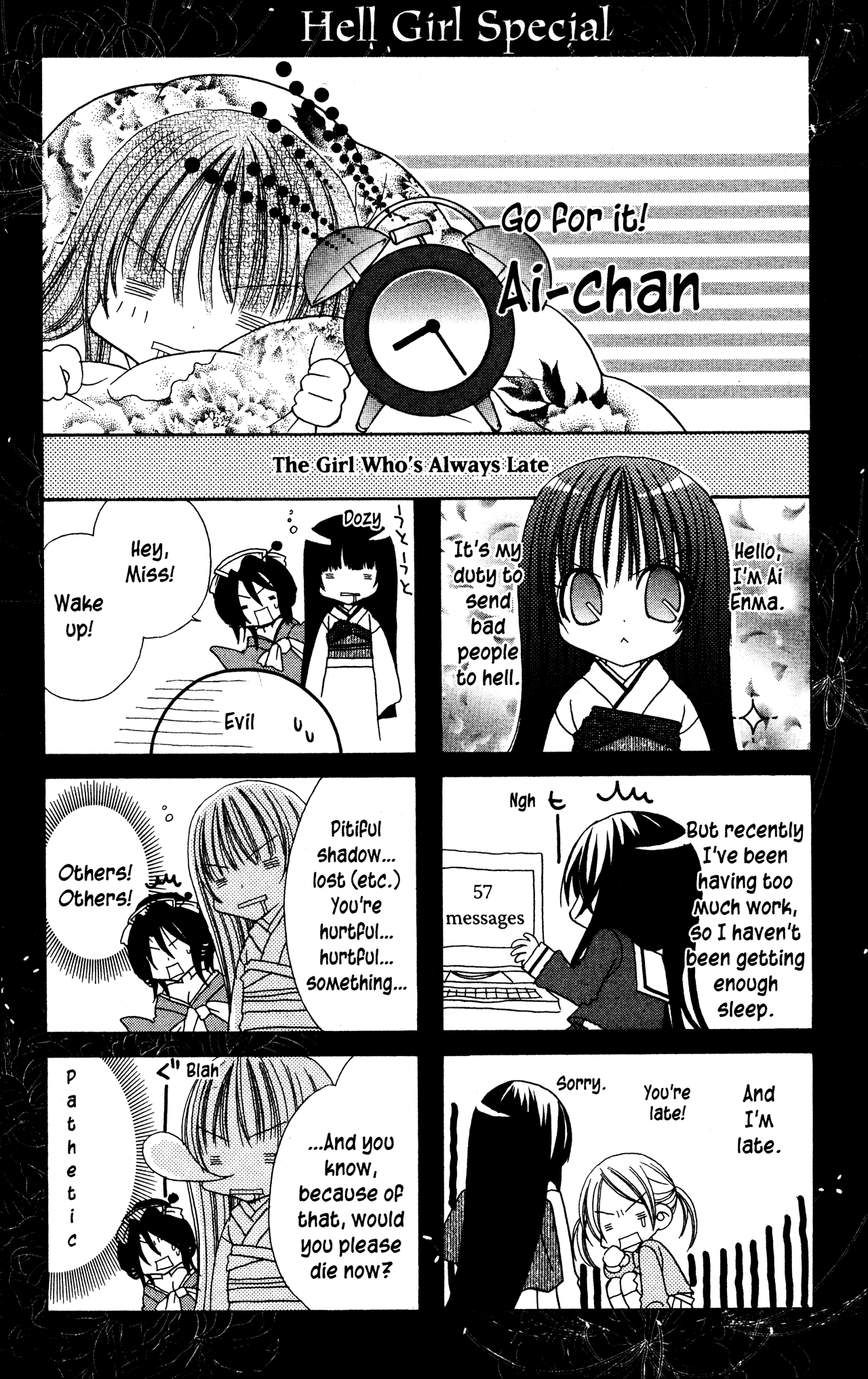 Jigoku Shoujo Chapter 10.5 page 1 - Chapter 10.5: Omake