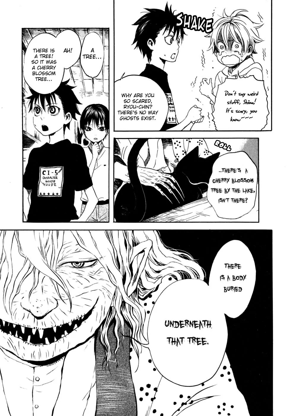 Jigokudou Reikai Tsuushin Chapter 1 page 26 - Chapter 1: The Hall of Hell, the Three Bad Kids, and the Ghost
