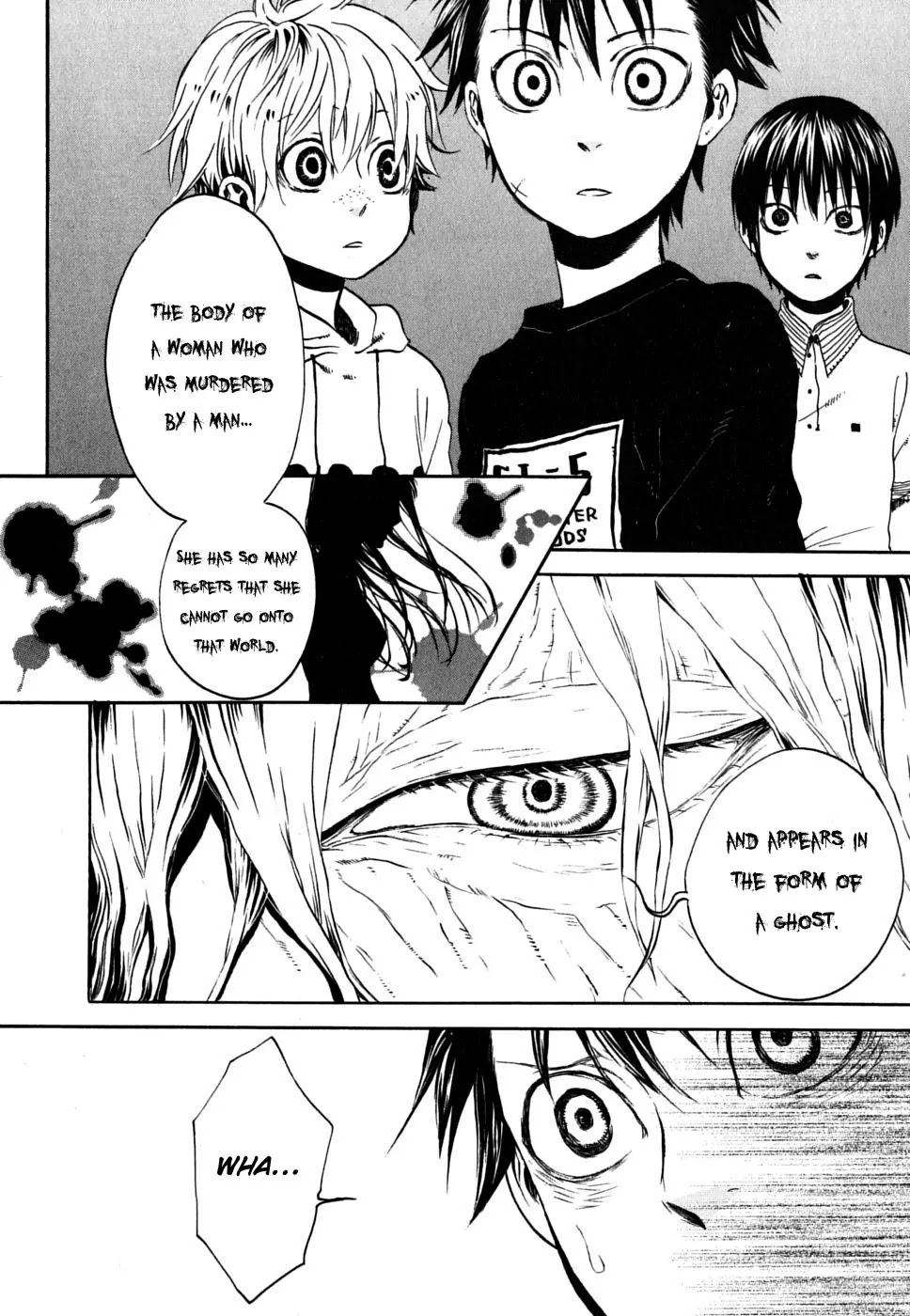 Jigokudou Reikai Tsuushin Chapter 1 page 27 - Chapter 1: The Hall of Hell, the Three Bad Kids, and the Ghost