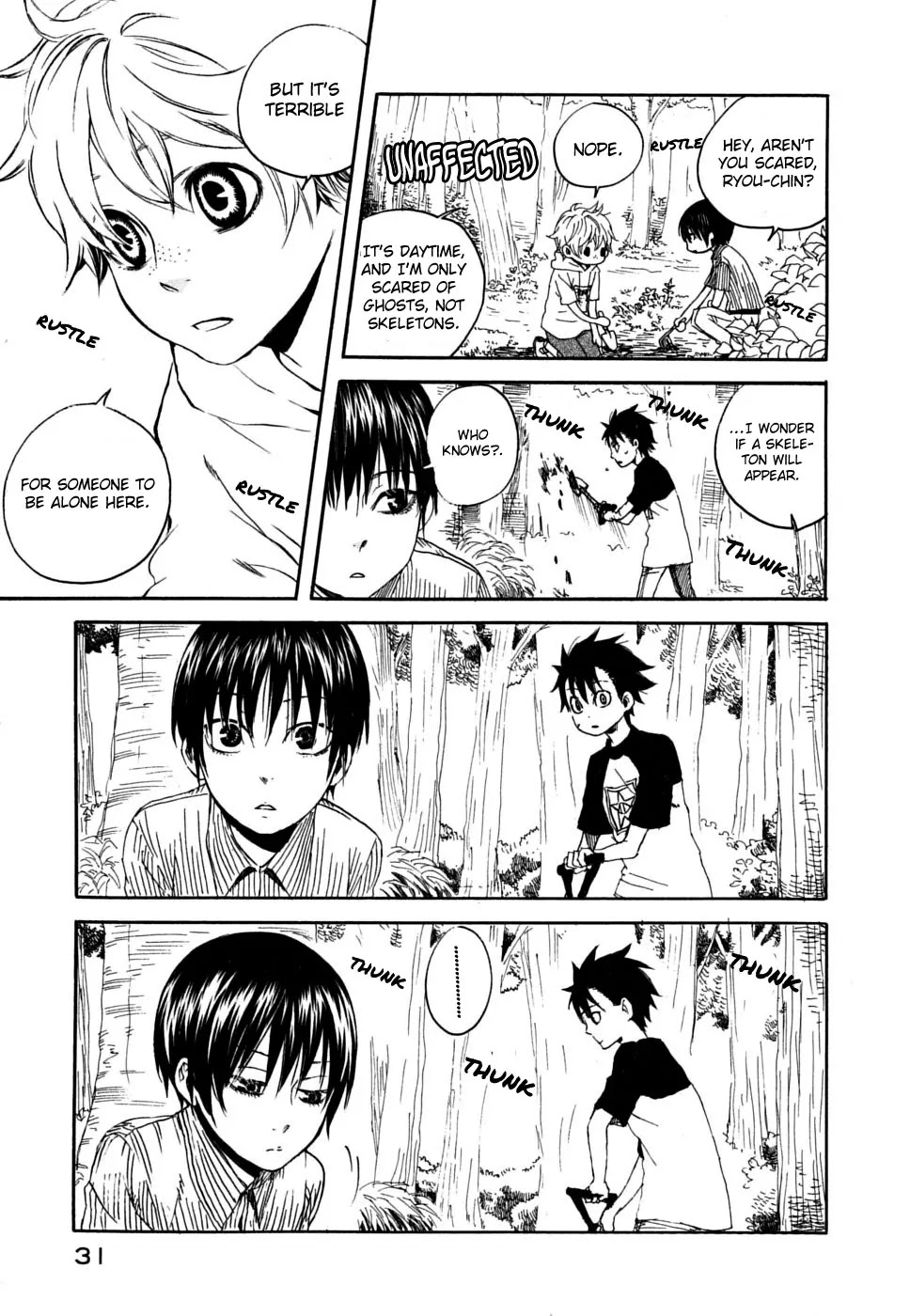 Jigokudou Reikai Tsuushin Chapter 1 page 32 - Chapter 1: The Hall of Hell, the Three Bad Kids, and the Ghost
